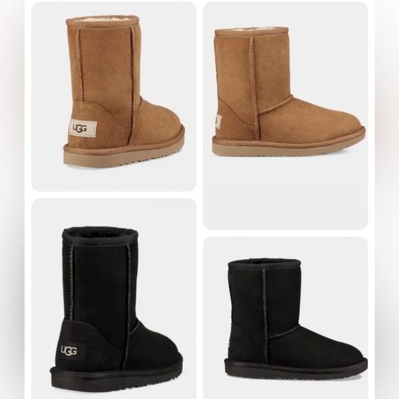 UGG Other - UGG Classic II Boots For Kids Size US 4 (BLACK & CHESTNUT). Worn twice, Like New